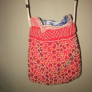 Reversible beaded purse